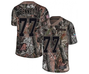 Nike Patriots #77 Michael Bennett Camo Men's Stitched NFL Limited Rush Realtree Jersey