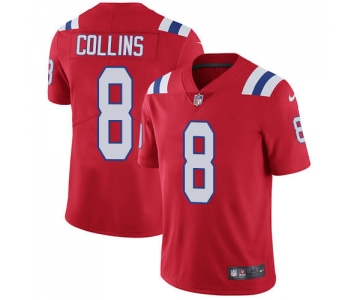 Nike Patriots #8 Jamie Collins Sr Red Alternate Men's Stitched NFL Vapor Untouchable Limited Jersey