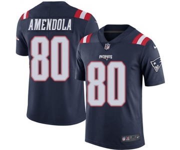 Nike Patriots #80 Danny Amendola Navy Blue Men's Stitched NFL Limited Rush Jersey