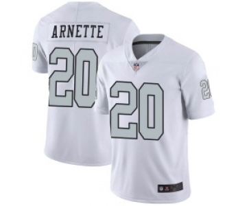 Men's Las Vegas Raiders #20 Damon Arnette Limited White Color Rush Jersey