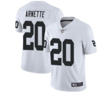 Men's Las Vegas Raiders #20 Damon Arnette Limited White Vapor Untouchable Jersey