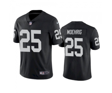 Men's Las Vegas Raiders #25 Trevon Moehrig Black Vapor Limited Nike Jersey