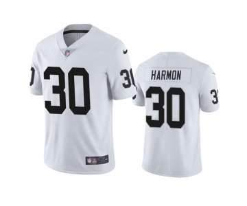 Men's Las Vegas Raiders #30 Duron Harmon White Vapor Untouchable Limited Stitched Jersey