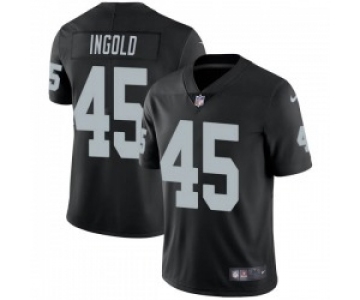 Men's Las Vegas Raiders #45 Alec Ingold Limited Black Team Color Vapor Untouchable Jersey