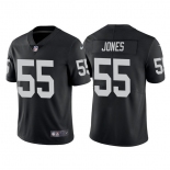 Men's Las Vegas Raiders #55 Chandler Jones Black Vapor Limited Stitched Jersey