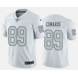 Men's Las Vegas Raiders #89 Bryan Edwards White 2020 Color Rush Stitched NFL Nike Limited Jersey