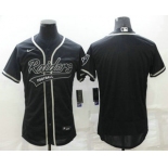 Men's Las Vegas Raiders Blank Black Stitched MLB Flex Base Nike Baseball Jersey