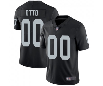 Men's Limited #00 Jim Otto Black Jersey Vapor Untouchable Home Football Oakland Raiders