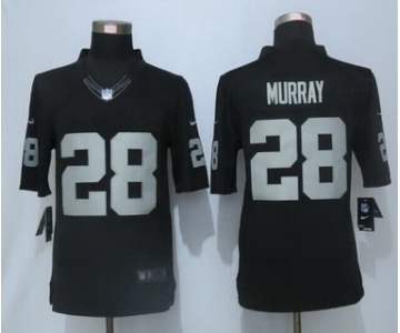 Men's Oakland Raiders #28 Latavius Murray Black Team Color NFL Nike Limited Jersey