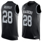 Men's Oakland Raiders 28 Latavius Murray Nike Black Printed Player Name & Number Tank Top