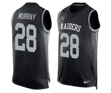 Men's Oakland Raiders 28 Latavius Murray Nike Black Printed Player Name & Number Tank Top