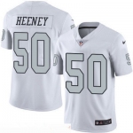 Men's Oakland Raiders #50 Ben Heeney White 2016 Color Rush Stitched NFL Nike Limited Jersey