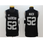 Men's Oakland Raiders #52 Khalil Mack Black Color Rush 2017 Vest Stitched NFL Nike Tank Top Jersey