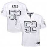 Men's Oakland Raiders #52 Khalil Mack Nike White Color Rush Game Jersey