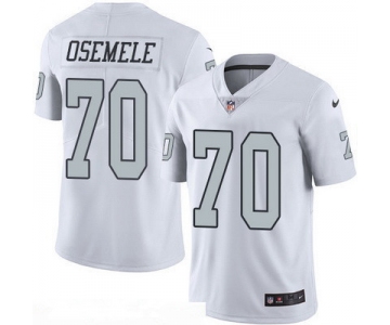 Men's Oakland Raiders #70 Kelechi Osemele White 2016 Color Rush Stitched NFL Nike Limited Jersey