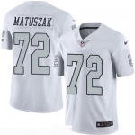 Men's Oakland Raiders #72 John Matuszak Retired White 2016 Color Rush Stitched NFL Nike Limited Jersey