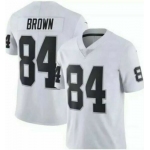 Men's Oakland Raiders 84 Antonio Brown White Vapor Untouchable Limited Jersey