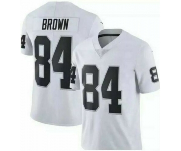 Men's Oakland Raiders 84 Antonio Brown White Vapor Untouchable Limited Jersey