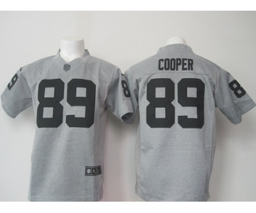 Men's Oakland Raiders #89 Amari Cooper Nike Gray Gridiron 2015 NFL Gray Limited Jersey