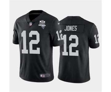 Nike Las Vegas Raiders 12 Zay Jones Black 2020 Inaugural Season Vapor Untouchable Limited Jersey