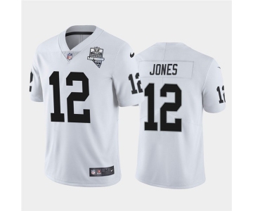 Nike Las Vegas Raiders 12 Zay Jones White 2020 Inaugural Season Vapor Untouchable Limited Jersey