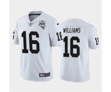 Nike Las Vegas Raiders 16 Tyrell Williams White 2020 Inaugural Season Vapor Untouchable Limited Jersey