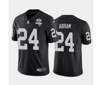 Nike Las Vegas Raiders 24 Johnathan Abram Black 2020 Inaugural Season Vapor Untouchable Limited Jersey