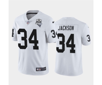 Nike Las Vegas Raiders 34 Bo Jackson White 2020 Inaugural Season Vapor Untouchable Limited Jersey