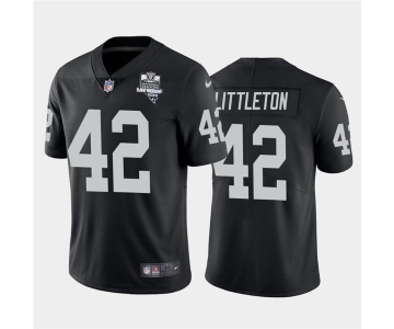 Nike Las Vegas Raiders 42 Cory Littleton Black 2020 Inaugural Season Vapor Untouchable Limited Jersey