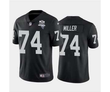 Nike Las Vegas Raiders 74 Kolton Miller Black 2020 Inaugural Season Vapor Untouchable Limited Jersey