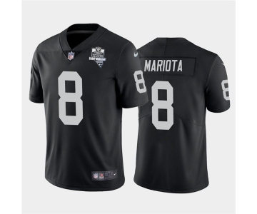 Nike Las Vegas Raiders 8 Marcus Mariota Black 2020 Inaugural Season Vapor Untouchable Limited Jersey