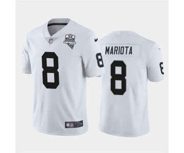 Nike Las Vegas Raiders 8 Marcus Mariota White 2020 Inaugural Season Vapor Untouchable Limited Jersey