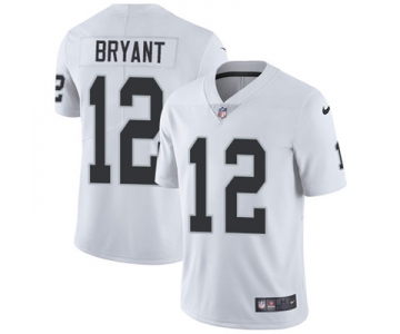 Nike Oakland Raiders #12 Martavis Bryant White Men's Stitched NFL Vapor Untouchable Limited Jersey