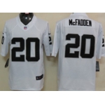 Nike Oakland Raiders #20 Darren McFadden White Limited Jersey