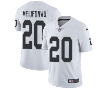 Nike Oakland Raiders #20 Obi Melifonwu White Men's Stitched NFL Vapor Untouchable Limited Jersey