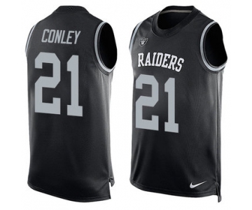 Nike Oakland Raiders #21 Gareon Conley Black Team Color Men's Stitched NFL Limited Tank Top Jersey