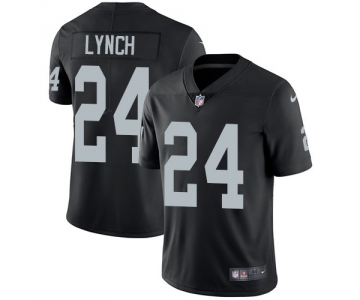 Nike Oakland Raiders #24 Marshawn Lynch Black Team Color Men's Stitched NFL Vapor Untouchable Limited Jersey