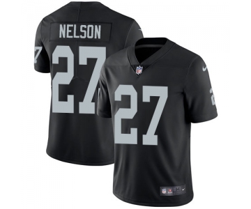 Nike Oakland Raiders #27 Reggie Nelson Black Team Color Men's Stitched NFL Vapor Untouchable Limited Jersey