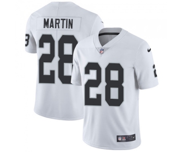 Nike Oakland Raiders #28 Doug Martin White Men's Stitched NFL Vapor Untouchable Limited Jersey