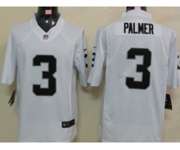 Nike Oakland Raiders #3 Carson Palmer White Limited Jersey