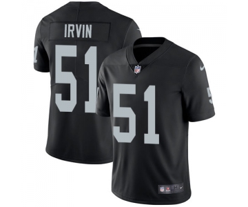 Nike Oakland Raiders #51 Bruce Irvin Black Team Color Men's Stitched NFL Vapor Untouchable Limited Jersey