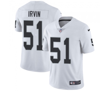 Nike Oakland Raiders #51 Bruce Irvin White Men's Stitched NFL Vapor Untouchable Limited Jersey