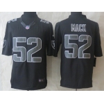 Nike Oakland Raiders #52 Khalil Mack Black Impact Limited Jersey