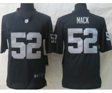 Nike Oakland Raiders #52 Khalil Mack Black Limited Jersey