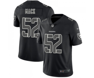 Nike Oakland Raiders #52 Khalil Mack Black Vapor Impact Limited Jersey