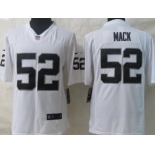 Nike Oakland Raiders #52 Khalil Mack White Limited Jersey