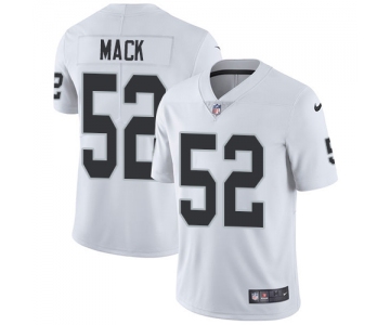 Nike Oakland Raiders #52 Khalil Mack White Men's Stitched NFL Vapor Untouchable Limited Jersey