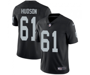 Nike Oakland Raiders #61 Rodney Hudson Black Team Color Men's Stitched NFL Vapor Untouchable Limited Jersey