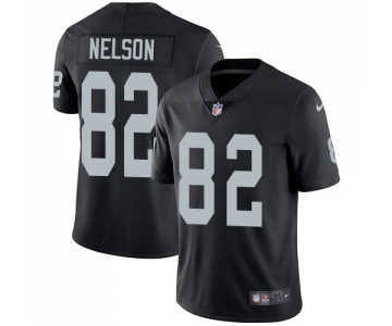 Nike Oakland Raiders #82 Jordy Nelson Black Team Color Men's Stitched NFL Vapor Untouchable Limited Jersey