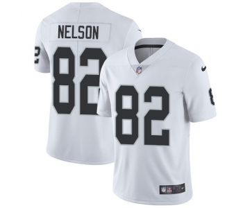 Nike Oakland Raiders #82 Jordy Nelson White Men's Stitched NFL Vapor Untouchable Limited Jersey